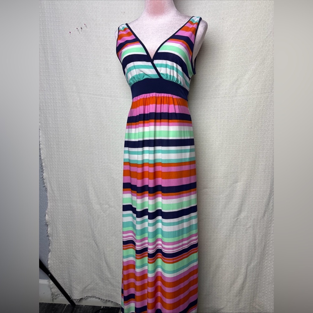 Striped Multicolor Maxi Dress